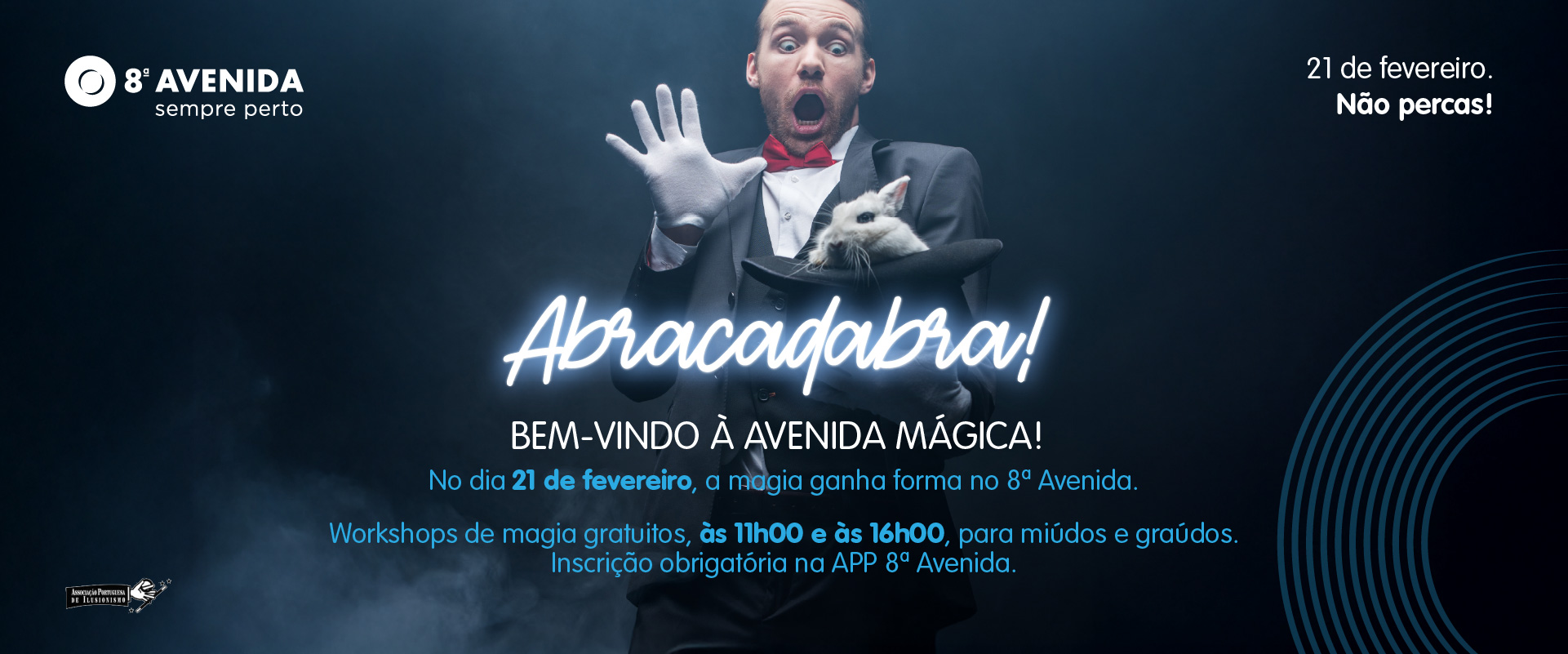 Avenida Mágica no 8ª Avenida: Workshops de Magia para todos 🎩