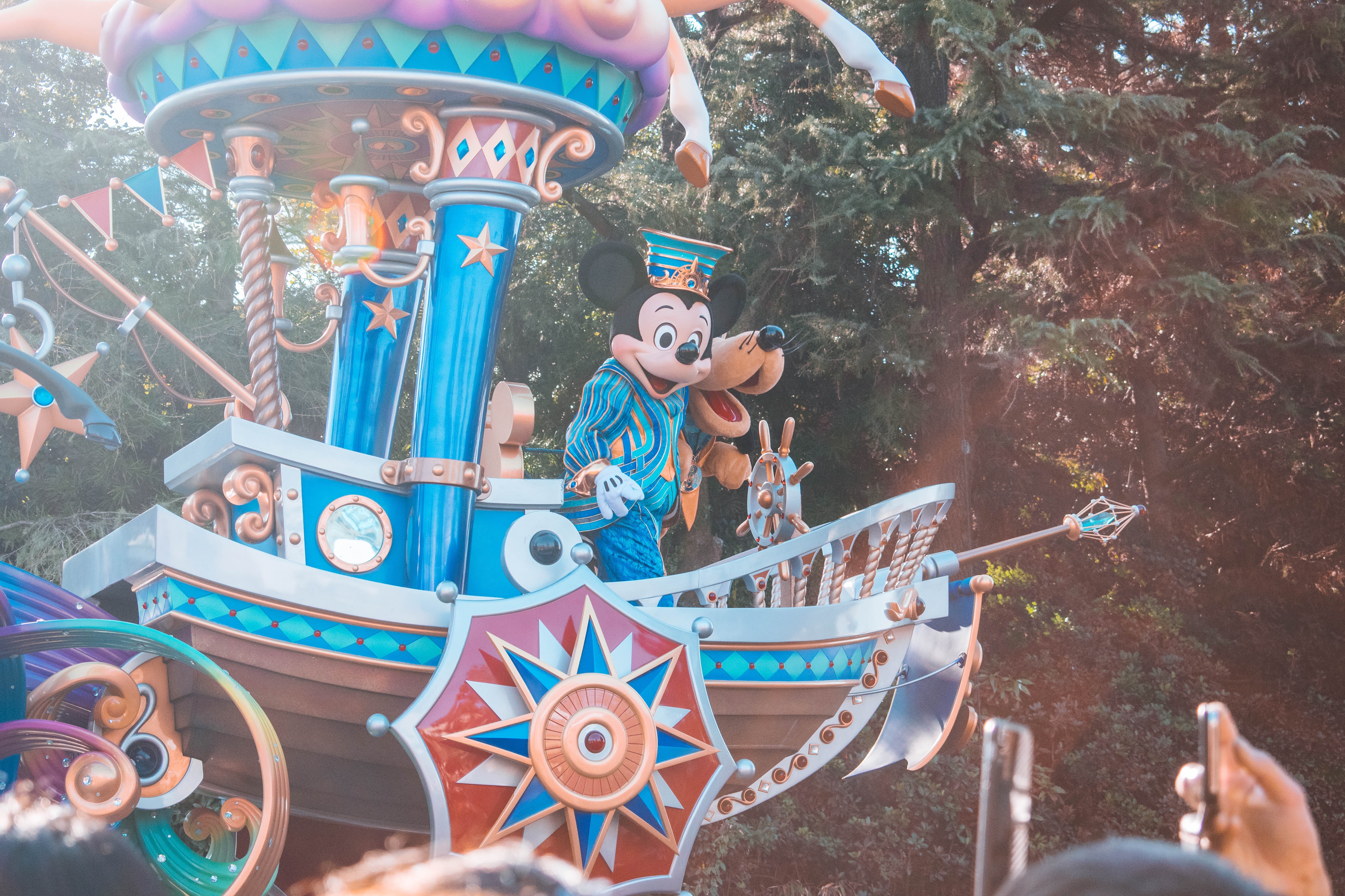 rato Mickey e pateta na Disneyland